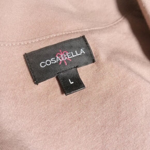 COSABELLA Long Sleeve Top Boxer Shorts Pajama Set Pink Loungewear Sleepwear L - Picture 11 of 16